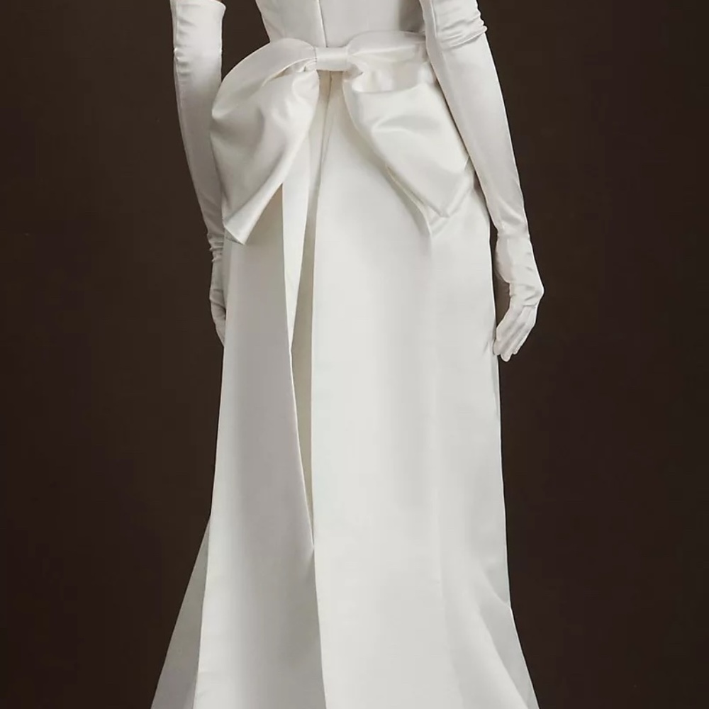 BOW ONLY from Wtoo by Watters Laurie Satin Wedding Gown.